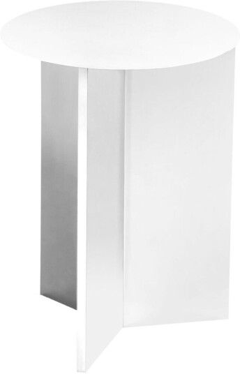 Hay Slit high sidebord Ø35 cm White