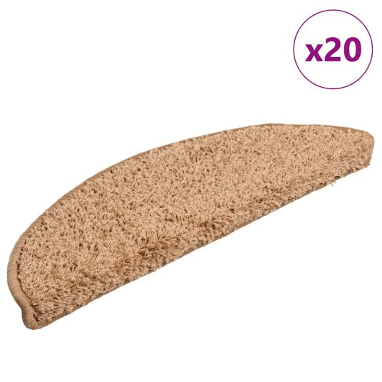 Trappematter 20 stk beige 56x17x3 cm 8721288459589