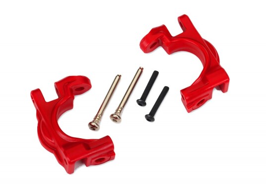 Traxxas 9032R Caster Blocks C-Hub HD Red L+R for Upgrade Kit Traxxas 9032R Caster Blocks C-Hub HD Red L+R for Upgrade Kit