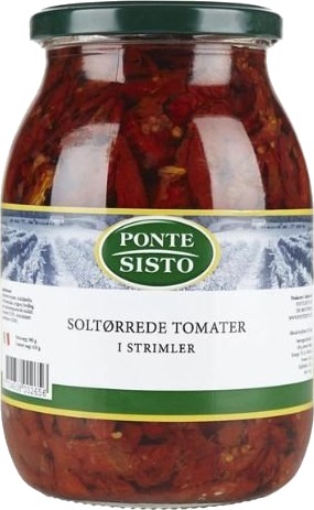 Tomater Soltørret Olie Striml Gl 980 G