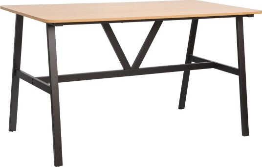 Spisebord HOME4YOU Svea 140x70x76 cm Ask/Svart - ask/svart