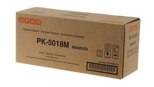 Utax 1T02TWBUT0 / PK-5018M Magenta Toner - Laser toner Rød Utax 1T02TWBUT0 / PK-5018M Magenta Toner - Laser toner Rød