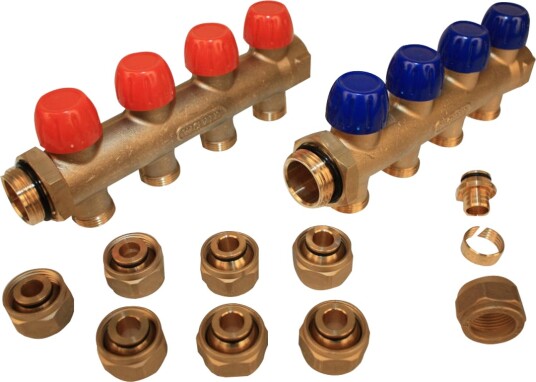 Wavin Fordeler Rørsett 4 Uttak M/16x2 Alupex Wavin Fordeler Rørsett 4 Uttak M/16x2 Alupex