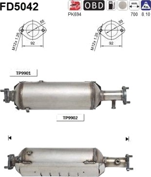 AS FD5042 Partikkelfilter