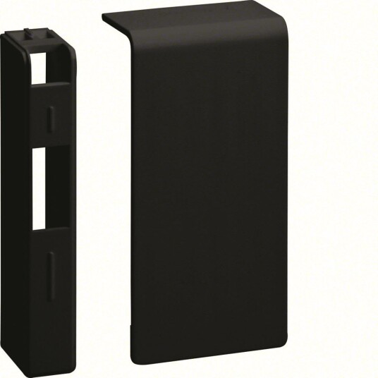Hager SL2008069011 Endestykke 80 x 20 mm Antrasittgrå Installasjonsmaterial