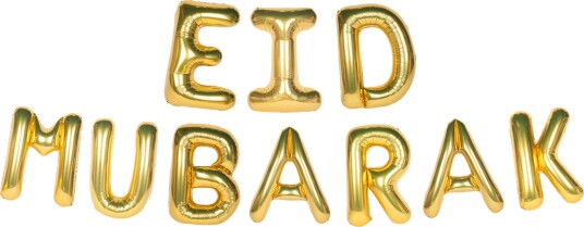 Ballongkungen Ballonggirlander Eid Mubarak Gull BF048
