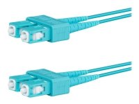 Lanview - Patchkabel - SC/UPC multimodus (hann) til SC/UPC multimodus (hann) - 3 m. - 2 mm - fiberoptikk - dupleks - 50 / 125 my - OM3 - halogenfri - akvamarin Lanview - Patchkabel - SC/UPC multimodus (hann) til SC/UPC multimodus (hann) - 3 m. - 2 mm - fiberoptikk - dupleks - 50 / 125 my - OM3 - halogenfri - akvamarin