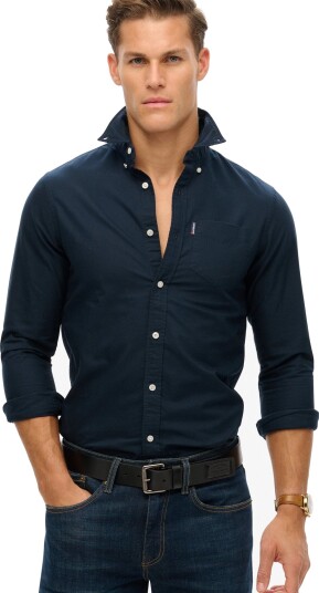 Superdry Essentials Oxford Shirt Navy XL