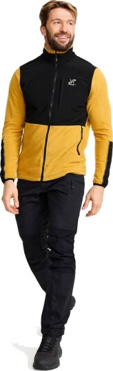 RevolutionRace River Hybrid Fleece Jacket Herre Harvest Gold Størrelse:XS Herre > Overdeler > Fleece & midlayers