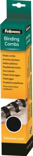 Fellowes Fellowes 12 Mm 21 Ringer A4 210 X 297 Mm 80 Ark Svart 25 Stk Plastbindekammer 53315