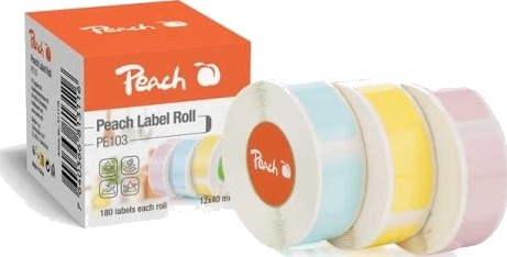 Peach Pe103 Hvit Direkte Termisk Bisfenol A Bpa 1,4 Cm 4 Cm 180 Stykker