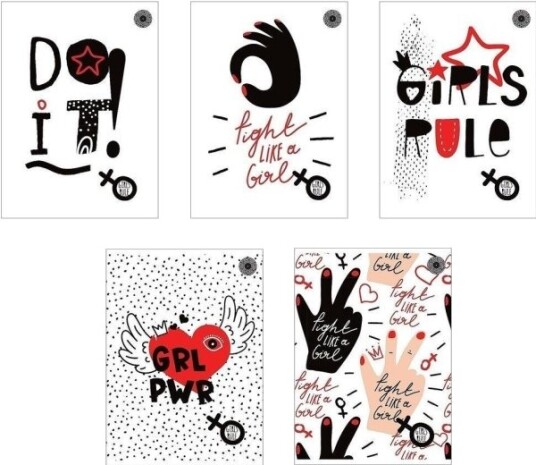 Promised Land Notebook A5/80K Line Girls Rule 5 Stk Promised Land Notebook A5/80K Line Girls Rule 5 Stk