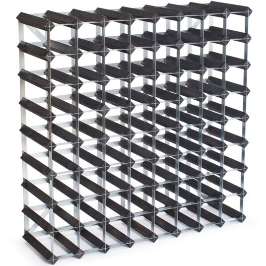 Traditional Wine Rack Vinstativ 72 flasker svart ask