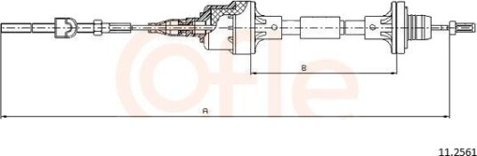 Clutchkabel COFLE 11.2561 Clutchkabel COFLE 11.2561