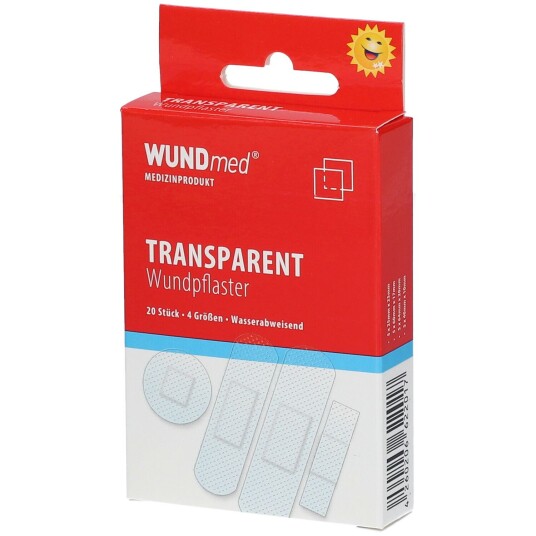 Gips Transparent WundMed 20 stk. 4 størrelser