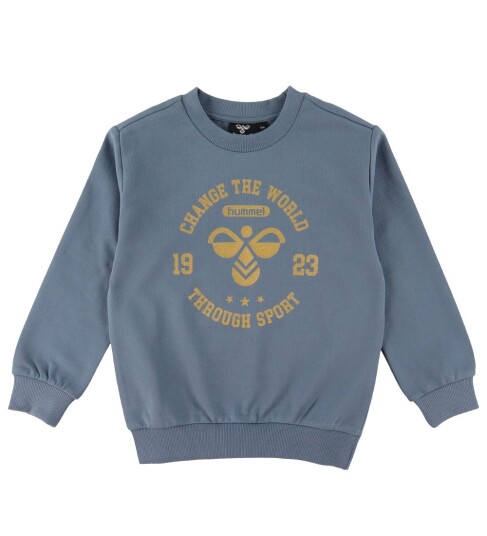 Hummel Collegegenser HmlMalin Blue Mirage 4 år 104 Collegegenser Blå