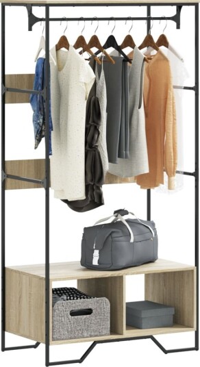 Garderobe sonoma eik 90x50x180 cm konstruert tre Garderobe sonoma eik 90x50x180 cm konstruert tre