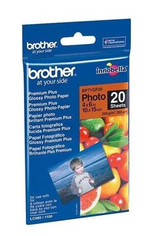 Brother BP - photo paper - glossy - 20 sheet(s) - 100 x 150 mm