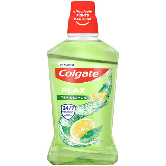 Colgate Plax Munnvann Tea & Lemon 500 ml. Colgate Plax Munnvann Tea & Lemon 500 ml.