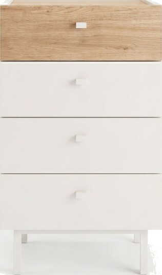 Kommode Hanah Home Luke 47,9 x 80,1 x 36,8 cm Sand eik Sand og eik Kommode Hanah Home Luke 47,9 x 80,1 x 36,8 cm Sand eik Sand og eik