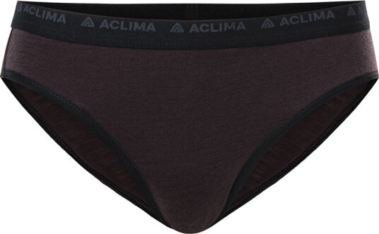 Aclima Women's LightWool Briefs Chocolate Plum XL