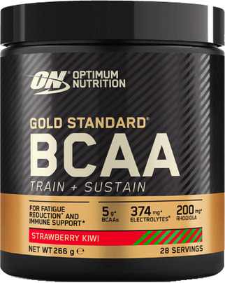 ON Gold Std. BCAA Train+Sustein 266g Strawberry Kiwi