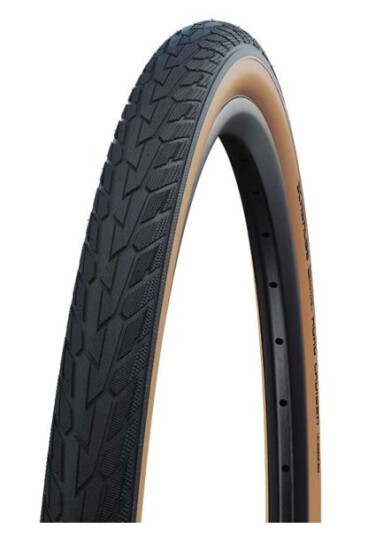 Schwalbe Road Cruiser Non Folding Tire (28/32-630) Black/Classic, Green, K-Guard, Psi Max:80 Psi, No, Weight:550 G