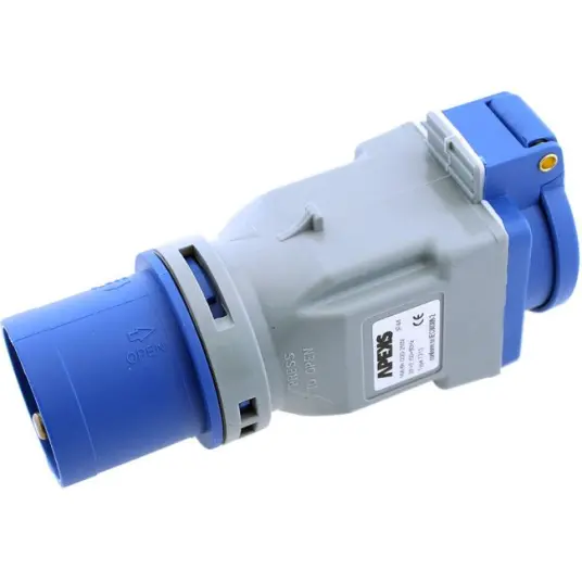 Overgang / Adapter16A CEE han Schuko hun Overgang / Adapter16A CEE han Schuko hun