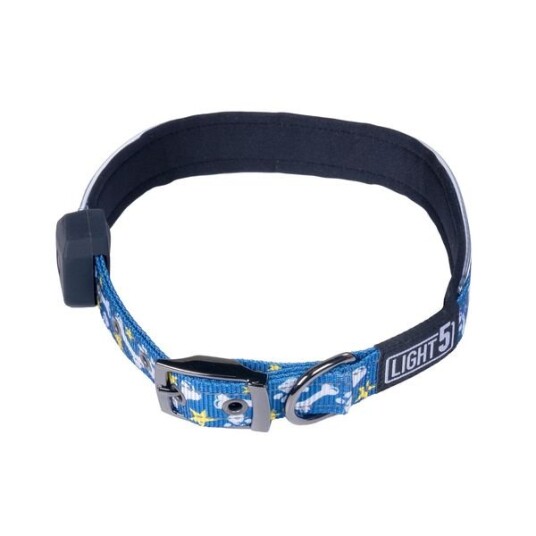 Hundehalsbånd Light5 Doggo Led Collar Blue M Hundehalsbånd Light5 Doggo Led Collar Blue M