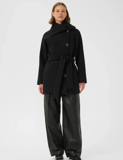 InWear Yunahiw Collar Coat Black 32 InWear Yunahiw Collar Coat Black 32