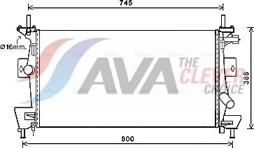 AVA COOLING SYSTEMS FD2475 Radiator motorkjøling