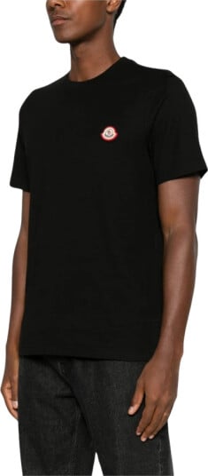 Moncler Logo T Shirt Black Moncler Logo T Shirt Black