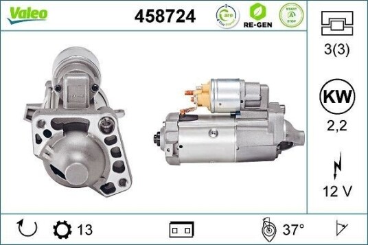 Starter VALEO 458724