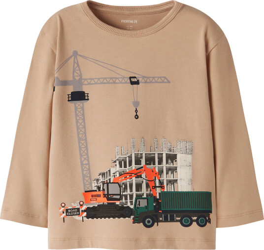 Name It Genser NmmNick Sesam Name It 5 år (110) Genser Beige Brun