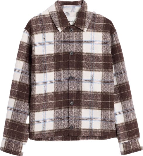 Holzweiler Mildew Check Overshirt Overshirt Brun Mønster M