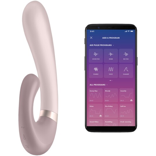 Satisfyer Heat Wave App styrt Rabbitvibrator   Lilla