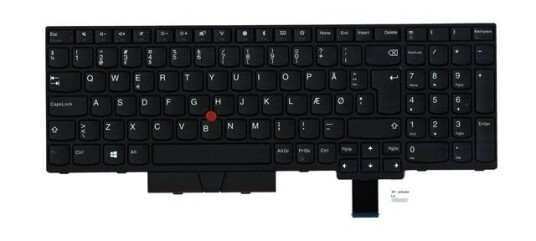 Lenovo - notebook replacement keyboard - with Trackpoint UltraNav - Danish - Brbart tastatur - til utskifting - Dansk - Svart