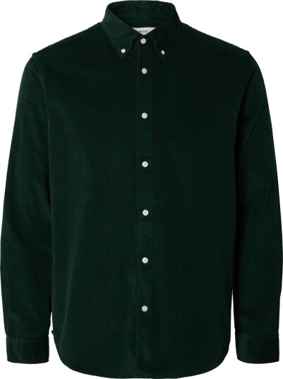 Selected Slmregcole Danni Cord Bd Ls Shirt Noos   PINE GROVE   XL