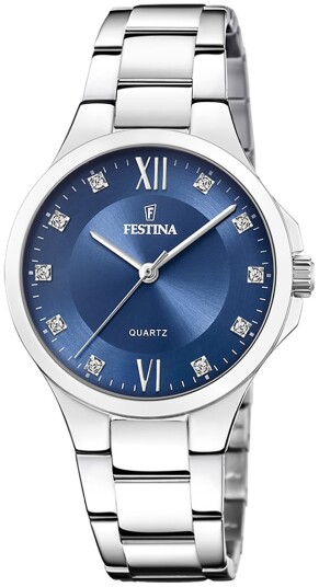 Festina Dameklokke F20582 3 Mademoiselle Blå/Stål Ø34 mm
