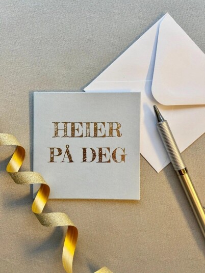 NORWAY DESIGN STUDIO Kort "Heier på deg"