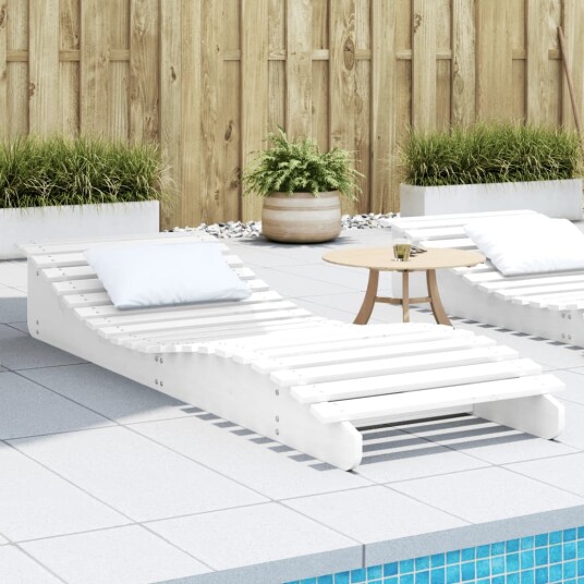  Solseng hvit 205x70x31,5 cm heltre furu 832581