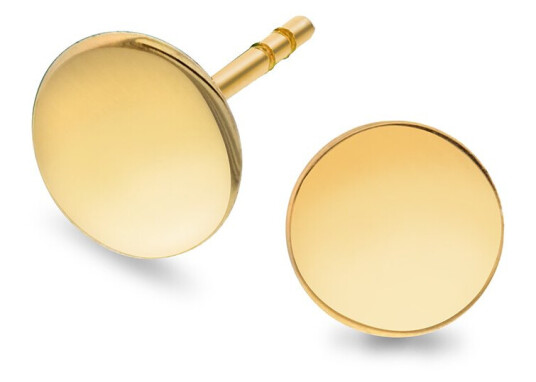 Pan Jewelry Øredobber i 585 gult gull flate
