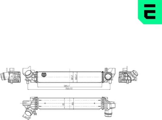 Intercooler ERA 672063