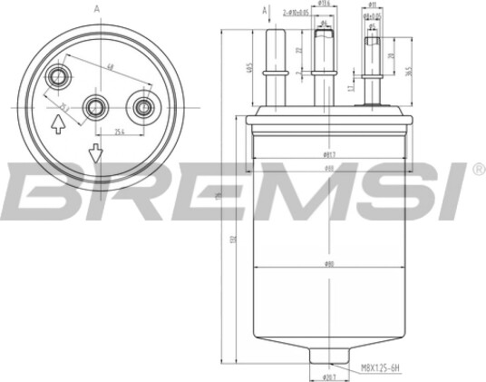 Drivstoffilter BREMSI FE0048 Drivstoffilter BREMSI FE0048