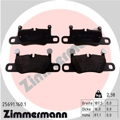Bremseklosser ZIMMERMANN 25691.160.1