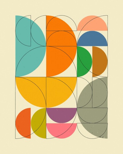 Plakat Geometrisk Abstrakt