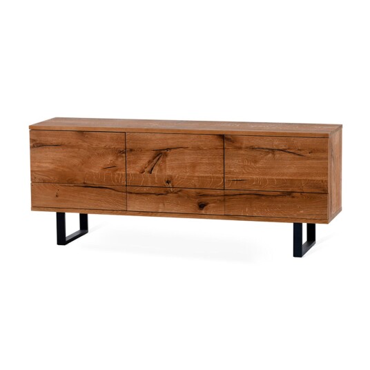 Torkelson Narvik buffet skap Oljet eik/svart 175 x 70 cm Natur