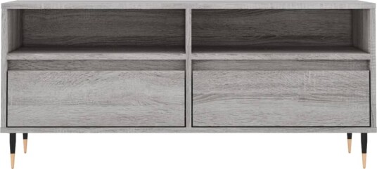 vidaXL TV-benk grå sonoma 100x34,5x44,5 cm konstruert tre vidaXL TV-benk grå sonoma 100x34,5x44,5 cm konstruert tre