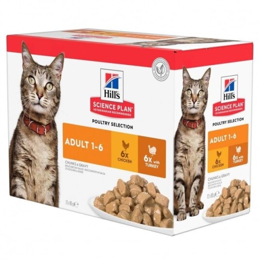 Hills Cat Ad Chicken & Turkey 12X85G