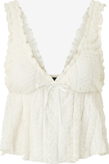 Gina Tricot   Topp Lace   Natur